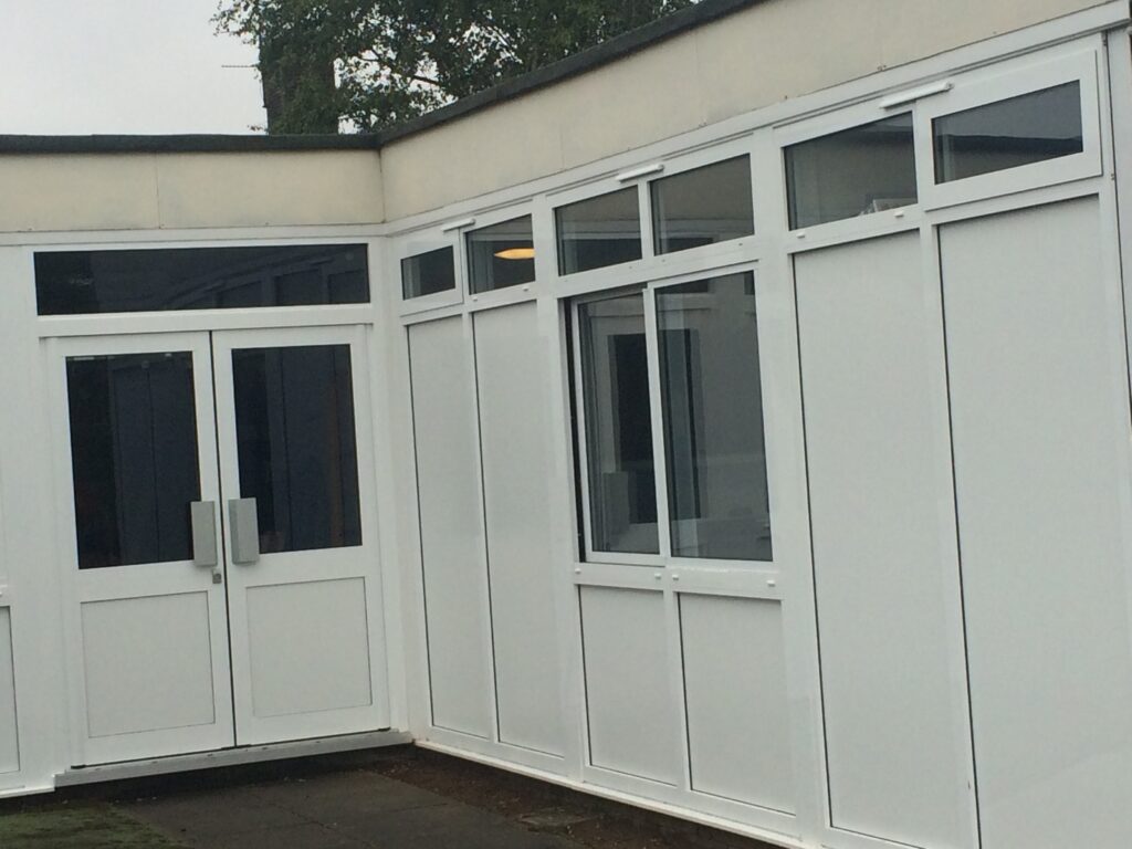 Aluminium Window Wall, Sliding Windows and Commercial Entrance Doors at Abbey Woods Academy