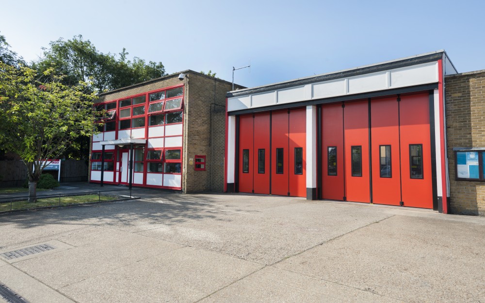 Hillingdon Fire Station Red Replacement Commercial Aluminium Double Glazed Windows